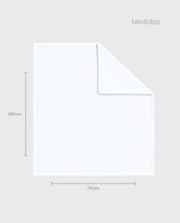 Cobija Burbuja Blanca Bordado Surtido Medidas